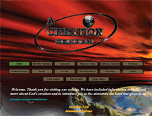 Tablet Screenshot of creationseminar.net